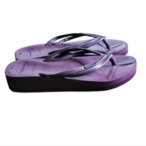 HAVAINAS Wedge Flip Flops Size 36 US 6.5/7